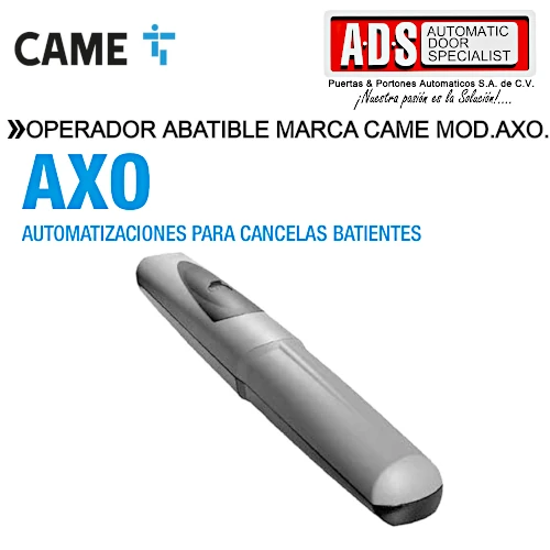 Operador Abatible Marca CAME MOD.AXO CAME México - ADS Puertas & Portones Automáticos S.A. de C.V.